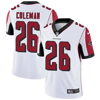 Nike Falcons 26 Tevin Coleman White Vapor Untouchable Limited Jersey Nike Falcons 26 Tevin Coleman White Vapor Untouchable Limited Jersey