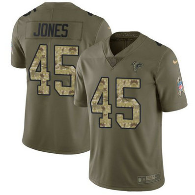 Nike Falcons 45 Deion Jones Olive Camo Salute To Service Limited Jersey Nike Falcons 45 Deion Jones Olive Camo Salute To Service Limited Jersey