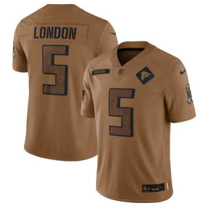 Nike Falcons 5 Drake London 2023 Brown Salute To Service Limited Men Jersey