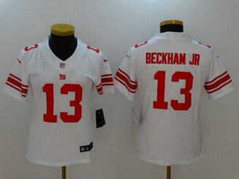 Nike Giants 13 Odell Beckham Jr. White Vapor Untouchable Women Limited Jersey Nike Giants 13 Odell Beckham Jr. White Vapor Untouchable Women Limited Jersey