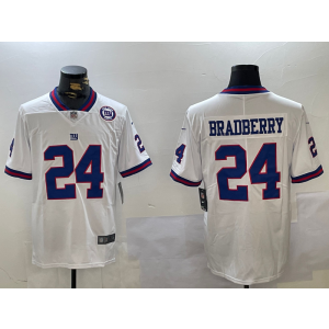 Nike Giants 24 James Bradberry White Team Logo Vapor Limited Men Jersey Nike Giants 24 James Bradberry White Team Logo Vapor Limited Men Jersey