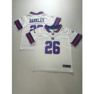 Nike Giants 26 Saquon Barkley White Toddler Jersey