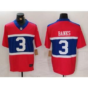 Nike Giants 3 Banks Red 2024 F.U.S.E. Vapor Limited Men Jersey Nike Giants 3 Banks Red 2024 F.U.S.E. Vapor Limited Men Jersey