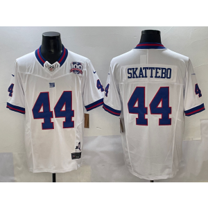 Nike Giants 44 Skattebo White Color Rush F.U.S.E. Vapor Limited Men Jersey Nike Giants 44 Skattebo White Color Rush F.U.S.E. Vapor Limited Men Jersey