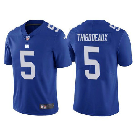 Nike Giants 5 Kayvon Thibodeaux Royal 2022 NFL Draft Vapor Untouchable Limited Jersey Nike Giants 5 Kayvon Thibodeaux Royal 2022 NFL Draft Vapor Untouchable Limited Jersey