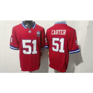 Nike Giants 51 Abdul Carter Red F.U.S.E. Vapor Limited Men Jersey with 100th patch Nike Giants 51 Abdul Carter Red F.U.S.E. Vapor Limited Men Jersey with 100th patch