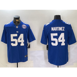 Nike Giants 54 Martinez Blue Team Logo Vapor Limited Men Jersey Nike Giants 54 Martinez Blue Team Logo Vapor Limited Men Jersey