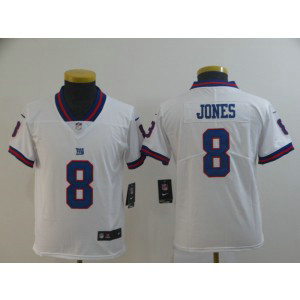 Nike Giants 8 Daniel Jones White Color Rush Limited Youth Jersey Nike Giants 8 Daniel Jones White Color Rush Limited Youth Jersey