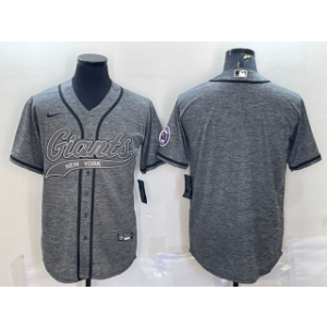 Nike Giants Blank Grey With Patch Vapor Baseball Limited Men Jersey Nike Giants Blank Grey With Patch Vapor Baseball Limited Men Jersey
