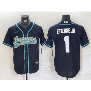 Nike Jaguars 1 Etienner Jr Black Vapor Baseball Limited Men Jersey