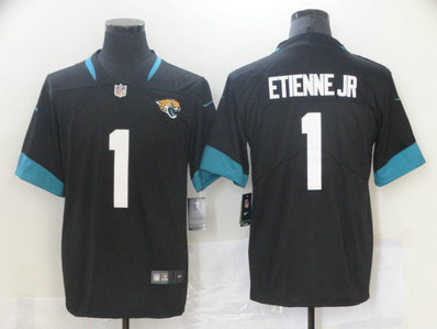 Nike Jaguars 1 Travis Etienne Jr Black Vapor Untouchable Limited Jersey