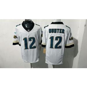 Nike Jaguars 12 Travis Hunter White F.U.S.E. Vapor Limited Men Jersey