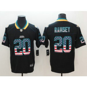 Nike Jaguars 20 Jalen Ramsey Black USA Flag Fashion Limited Men Jersey