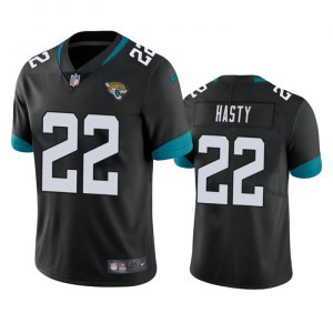 Nike Jaguars 22 JaMycal Hasty Black Vapor Untouchable Limited Men Jersey