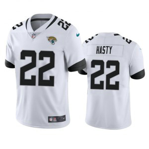 Nike Jaguars 22 JaMycal Hasty White Vapor Untouchable Limited Men Jersey