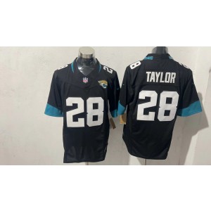 Nike Jaguars 28 Taylor Black F.U.S.E. Vapor Limited Men Jersey