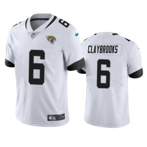 Nike Jaguars 6 Chris Claybrooks White Vapor Untouchable Limited Men Jersey