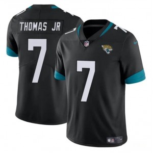 Nike Jaguars 7 Brian Thomas JR Black Vapor Limited Men Jersey