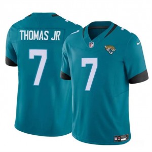 Nike Jaguars 7 Brian Thomas JR Teal F.U.S.E. Vapor Limited Men Jersey
