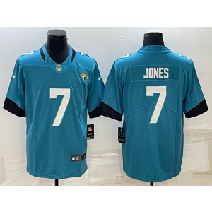 Nike Jaguars 7 Jones Teal Vapor Untouchable Limited Men Jersey