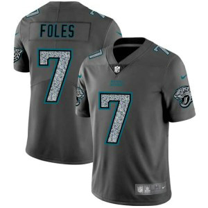 Nike Jaguars 7 Nick Foles Gray Static Vapor Untouchable Limited Men Jersey