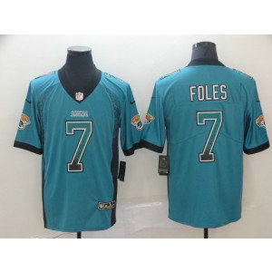 Nike Jaguars 7 Nick Foles Teal Drift Fashion Vapor Limited Men Jersey