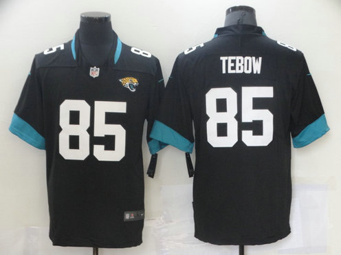 Nike Jaguars 85 Tim Tebow Black 2021 NFL Draft Vapor Untouchable Limited Jersey