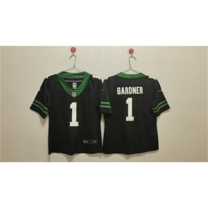 Nike Jets 1 Ahmad Sauce Black Vapor Untouchable Limited Women Jersey(Run Small)