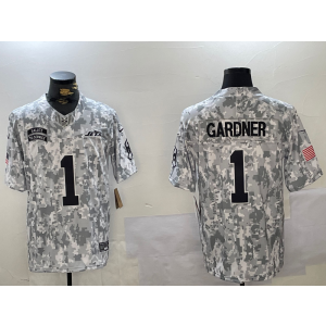 Nike Jets 1 Sauce Gardner Arctic Camo 2024 F.U.S.E. Salute to Service Limited Men Jersey Nike Jets 1 Sauce Gardner Arctic Camo 2024 F.U.S.E. Salute to Service Limited Men Jersey