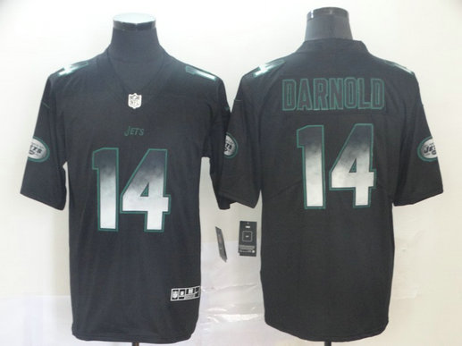 Nike Jets 14 Sam Darnold Black Arch Smoke Vapor Untouchable Limited Jersey Nike Jets 14 Sam Darnold Black Arch Smoke Vapor Untouchable Limited Jersey