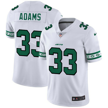 Nike Jets 33 Jamal Adams White Team Logos Fashion Vapor Limited Jersey Nike Jets 33 Jamal Adams White Team Logos Fashion Vapor Limited Jersey