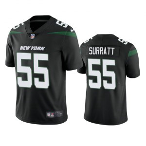 Nike Jets 55 Chazz Surratt Black Vapor Untouchable Limited Men Jersey Nike Jets 55 Chazz Surratt Black Vapor Untouchable Limited Men Jersey