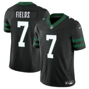 Nike Jets 7 Justin Fields Black F.U.S.E. Vapor Limited Men Jersey Nike Jets 7 Justin Fields Black F.U.S.E. Vapor Limited Men Jersey