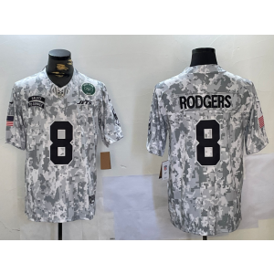 Nike Jets 8 Aaron Rodgers Arctic Camo 2024 F.U.S.E. Salute to Service Limited Men Jersey Nike Jets 8 Aaron Rodgers Arctic Camo 2024 F.U.S.E. Salute to Service Limited Men Jersey