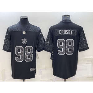 Nike Las Vegas Raiders 98 Maxx Crosby Black Reflective Vapor Limited Men Jersey Nike Las Vegas Raiders 98 Maxx Crosby Black Reflective Vapor Limited Men Jersey