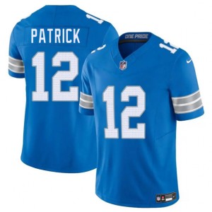 Nike Lions 12 Tim Patrick Blue 2025 F.U.S.E. Vapor Limited Men Jersey Nike Lions 12 Tim Patrick Blue 2025 F.U.S.E. Vapor Limited Men Jersey