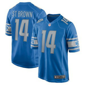 Nike Lions 14 St Brown Blue Vapor Untouchable Limited Men Jersey Nike Lions 14 St Brown Blue Vapor Untouchable Limited Men Jersey