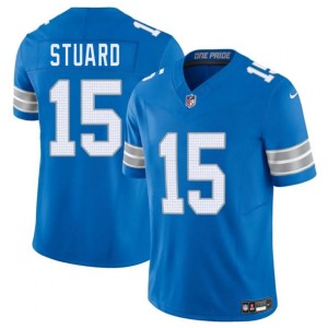 Nike Lions 15 Grant Stuard Blue 2025 F.U.S.E. Vapor Limited Men Jersey Nike Lions 15 Grant Stuard Blue 2025 F.U.S.E. Vapor Limited Men Jersey