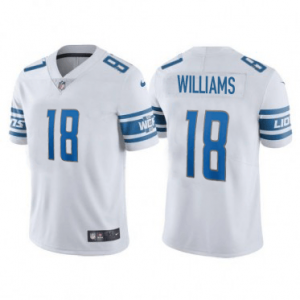 Nike Lions 18 Jameson Williams White 2022 NFL Draft Vapor Untouchable Limited Men Jersey Nike Lions 18 Jameson Williams White 2022 NFL Draft Vapor Untouchable Limited Men Jersey
