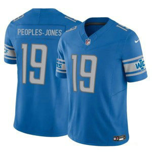 Nike Lions 19 Donovan Peoples-Jones Blue 2023 F.U.S.E Vapor Limited Men Jersey Nike Lions 19 Donovan Peoples-Jones Blue 2023 F.U.S.E Vapor Limited Men Jersey