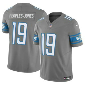 Nike Lions 19 Donovan Peoples-Jones Gray 2023 F.U.S.E Vapor Limited Men Jersey Nike Lions 19 Donovan Peoples-Jones Gray 2023 F.U.S.E Vapor Limited Men Jersey