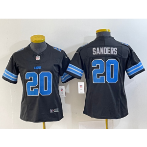 Nike Lions 20 Barry Sanders Black 2024 F.U.S.E. Vapor Limited Women Jersey Nike Lions 20 Barry Sanders Black 2024 F.U.S.E. Vapor Limited Women Jersey