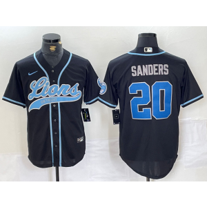 Nike Lions 20 Barry Sanders Black Vapor Baseball Limited Men Jersey Nike Lions 20 Barry Sanders Black Vapor Baseball Limited Men Jersey