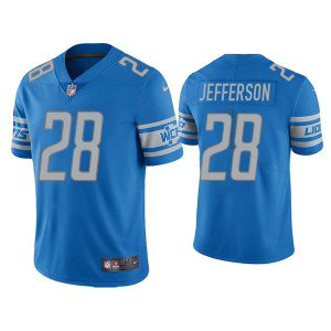 Nike Lions 28 Jermar Jefferson Blue Vapor Untouchable Limited Men Jersey Nike Lions 28 Jermar Jefferson Blue Vapor Untouchable Limited Men Jersey