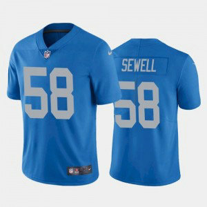Nike Lions 58 Penei Sewell Blue Vapor Untouchable Limited Men Jersey Nike Lions 58 Penei Sewell Blue Vapor Untouchable Limited Men Jersey