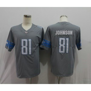 Nike Lions 81 Calvin Johnson Gray Color Rush Limited Men Jersey Nike Lions 81 Calvin Johnson Gray Color Rush Limited Men Jersey
