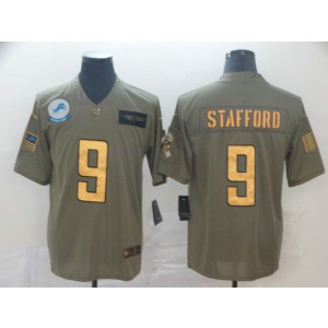 Nike Lions 9 Matthew Stafford 2019 Olive Gold Salute To Service Limited Men Jersey Nike Lions 9 Matthew Stafford 2019 Olive Gold Salute To Service Limited Men Jersey