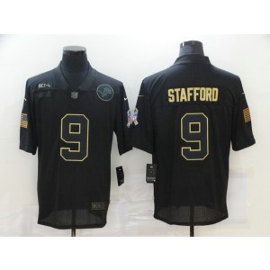 Nike Lions 9 Matthew Stafford 2020 Black Salute To Service Limited Men Jersey Nike Lions 9 Matthew Stafford 2020 Black Salute To Service Limited Men Jersey