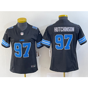 Nike Lions 97 Aidan Hutchinson Black 2024 F.U.S.E. Vapor Limited Women Jersey Nike Lions 97 Aidan Hutchinson Black 2024 F.U.S.E. Vapor Limited Women Jersey