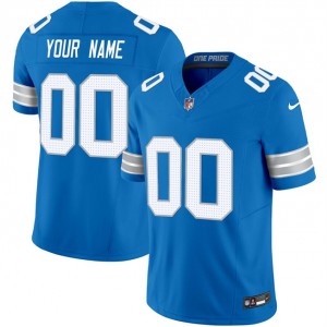Nike Lions Customized Blue 2024 F.U.S.E. Vapor Limited Men Jersey
